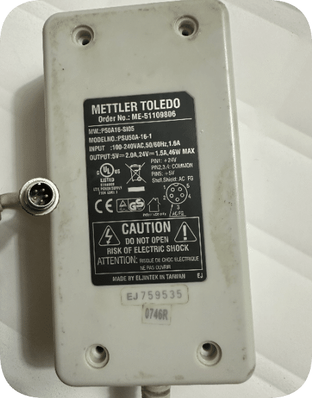 *Brand NEW*METTLER TOLEDO P50A16-S105/PSU50A-16-1 power supply 5V2.0A24V1.5A five-pin Power Supply